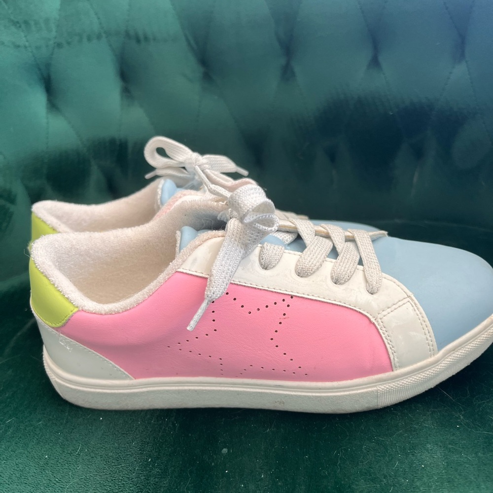 Steve Madden Sneakers in Pink, Blue, and White - Picture 2 of 3
